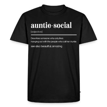 Tante - Drôle de tante Gift - T-shirt Premium bio Homme - noir - Devant - Nico (187cm)