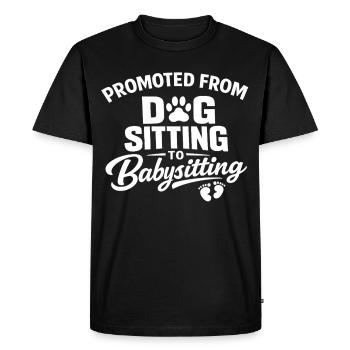 Cadeaux élevés au rang de grand-mère et élevés au rang de grand-père - T-shirt Premium bio Homme - noir - Devant - Nico (187cm)