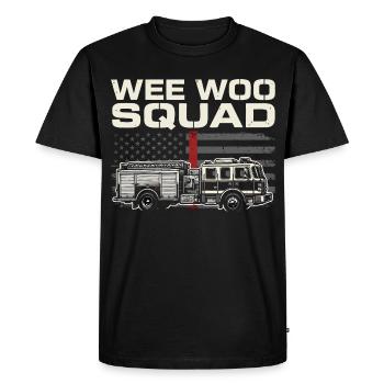 Conception du service de sauvetage de l’escouade Wee Woo - T-shirt Premium bio Homme - noir - Devant - Nico (187cm)
