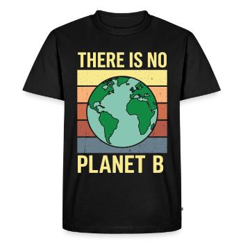 Il n’y a pas d’environnement rétro avec le t-shirt de la planète B - T-shirt Premium bio Homme - noir - Devant - Nico (187cm)