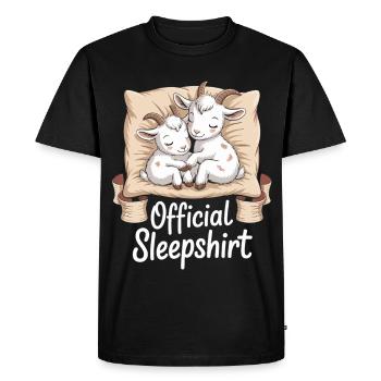Chemises de nuit Chemise de nuit officielles des chèvres - T-shirt Premium bio Homme - noir - Devant - Nico (187cm)