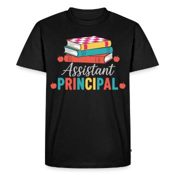 Vice Principal Assistant Principal Books - Men's Premium Organic T-Shirt - black - Front - Nico (187cm)