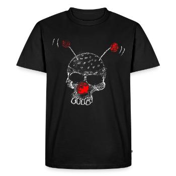 Clown Skull - Men's Premium Organic T-Shirt - black - Front - Nico (187cm)