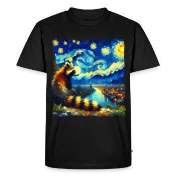 Nuit étoilée de Coati - T-shirt Premium bio Homme - noir - Devant - Nico (187cm)