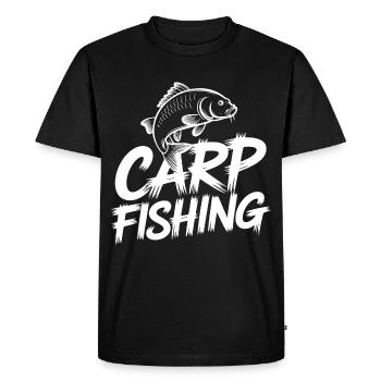 Conception des broussailles à pêche à la carpe - T-shirt Premium bio Homme - noir - Devant - Nico (187cm)