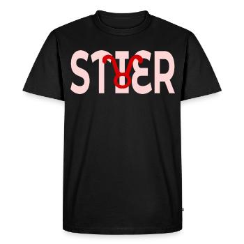 BIRTHDAY MAY - APRIL TAURUS - Men's Premium Organic T-Shirt - black - Front - Nico (187cm)
