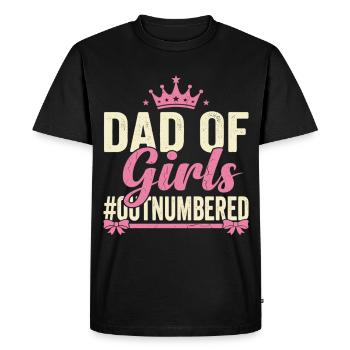 Cadeau de la fierté Papa des Filles - T-shirt Premium bio Homme - noir - Devant - Nico (187cm)