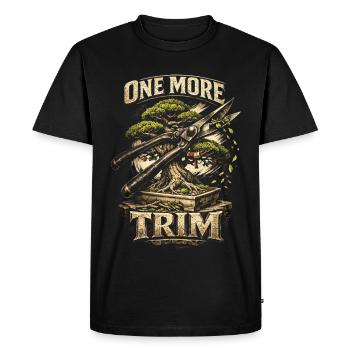 Bonsaï Une Dernière Coupe - T-shirt Premium bio Homme - noir - Devant - Nico (187cm)