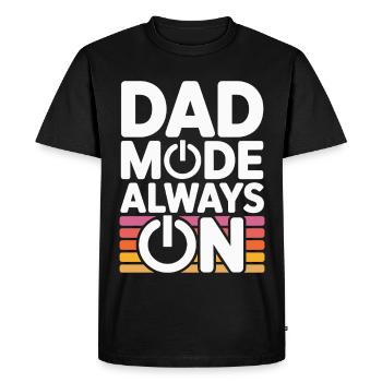 Papa mode toujours en activité Idée de cadeau drôle Père - T-shirt Premium bio Homme - noir - Devant - Nico (187cm)