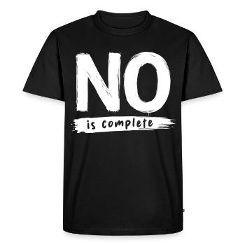 Le non, c’est une déclaration drôle complète - T-shirt Premium bio Homme - noir - Devant - Nico (187cm)