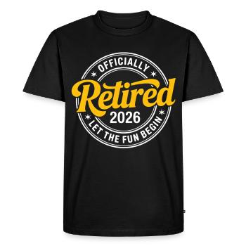 Retired 2026 Funny Retired Graphic Men Retirement - Men's Premium Organic T-Shirt - black - Front - Nico (187cm)