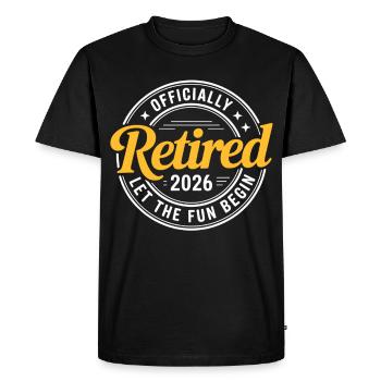 Retired 2026 Funny Retired Graphic Men Retirement - Men's Premium Organic T-Shirt - black - Front - Nico (187cm)