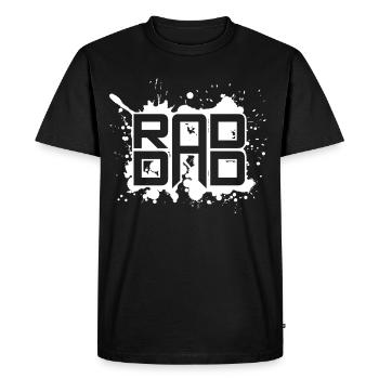Rad Dad Père Style Rétro Vintage Style Cadeau - T-shirt Premium bio Homme - noir - Devant - Nico (187cm)