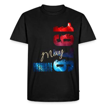 Cadeau du 50e anniversaire Mari Original mai 1976 - T-shirt Premium bio Homme - noir - Devant - Nico (187cm)