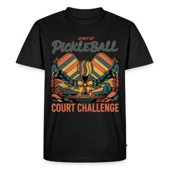 Pickleball Spirit Court Challenge Player Paddles - Men's Premium Organic T-Shirt - black - Front - Nico (187cm)
