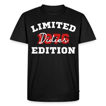 Édition limitée 1976 Didier vintage rétro cadeau  - T-shirt Premium bio Homme - noir - Devant - Nico (187cm)