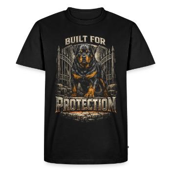 Rottweiler Dog - Men's Premium Organic T-Shirt - black - Front - Nico (187cm)