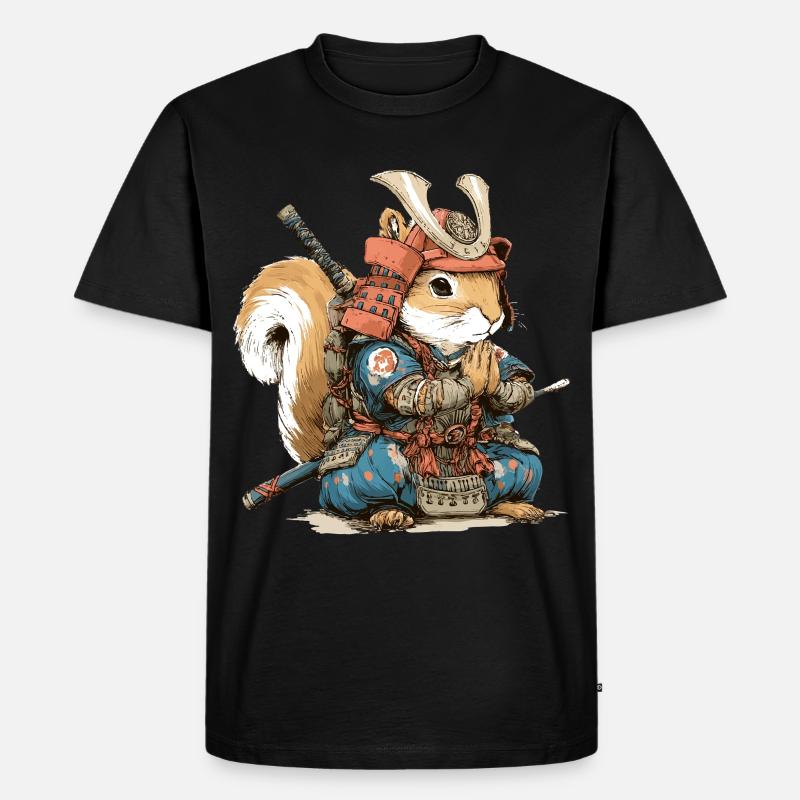 Squirrel Samurai Armor - Men's Premium Organic T-Shirt - black