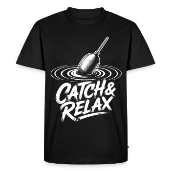 Catch & Relax - Men's Premium Organic T-Shirt - black - Front - Nico (187cm)