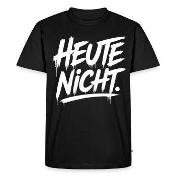 Police de graffiti de la nuit aujourd’hui - T-shirt Premium bio Homme - noir - Devant - Nico (187cm)