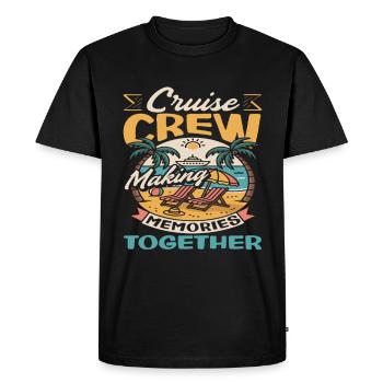 Cruise Crew Memories Holiday Group - Men's Premium Organic T-Shirt - black - Front - Nico (187cm)