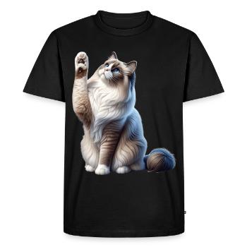 Ragdoll Katze Ragdoll Cat - Men's Premium Organic T-Shirt - black - Front - Nico (187cm)
