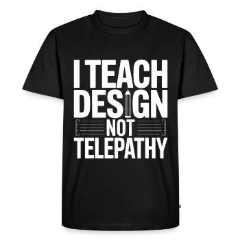 Éducateur en design J’enseigne Design Éducateur créatif - T-shirt Premium bio Homme - noir - Devant - Nico (187cm)