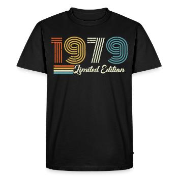 47e anniversaire 1979 Né en 1979 - T-shirt Premium bio Homme - noir - Devant - Nico (187cm)