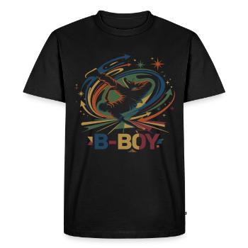 Breakdance B-Boy Graffiti Streetdance - T-shirt Premium bio Homme - noir - Devant - Nico (187cm)