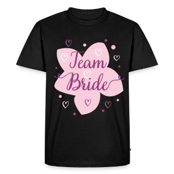 Wedding Team Bride Blosoms Design - T-shirt Premium bio Homme - noir - Devant - Nico (187cm)