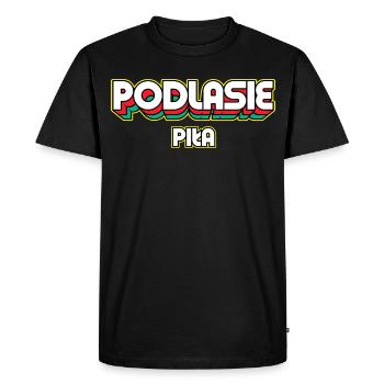 Podlasie Piła. Nom du district rétro - T-shirt Premium bio Homme - noir - Devant - Nico (187cm)