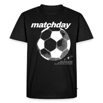 Football de jour de match - T-shirt Premium bio Homme - noir - Devant - Nico (187cm)