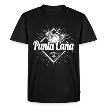 Punta Cana dans les Caraïbes en République dominicaine - T-shirt Premium bio Homme - noir - Devant - Nico (187cm)