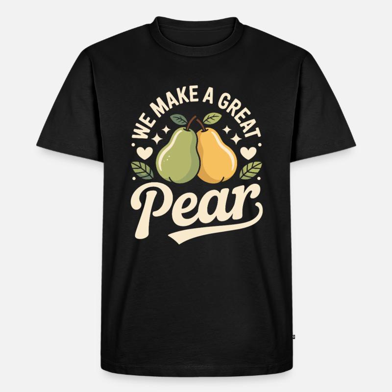We Make A Great Pear - Männer Premium Bio T-Shirt - Schwarz