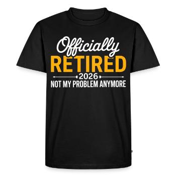 Retired 2026 Funny Retired Graphic Men Retirement - Men's Premium Organic T-Shirt - black - Front - Nico (187cm)