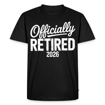 Retired 2026 Funny Retired Graphic Men Retirement - Men's Premium Organic T-Shirt - black - Front - Nico (187cm)