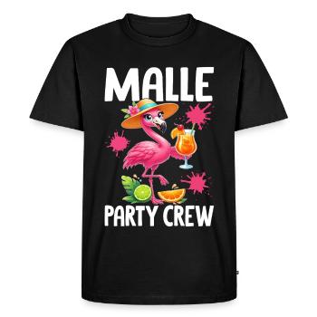 Équipe de la Malle Party Flamingo - T-shirt Premium bio Homme - noir - Devant - Nico (187cm)