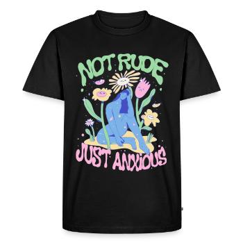 Trouble anxieux Troubles anxieux - T-shirt Premium bio Homme - noir - Devant - Nico (187cm)