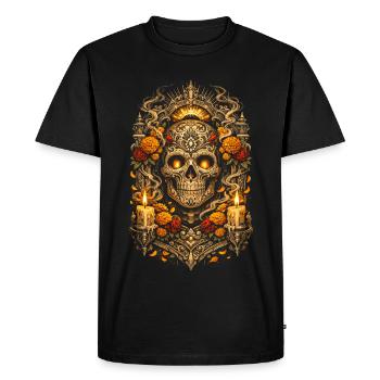 Día de los Muertos - T-shirt Premium bio Homme - noir - Devant - Nico (187cm)