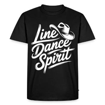 Line Dance Spirit: Western Rhythm - T-shirt Premium bio Homme - noir - Devant - Nico (187cm)