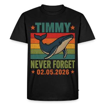 Timmy Wal Never Forget 02.05.2026 T-Shirt - T-shirt Premium bio Homme - noir - Devant - Nico (187cm)