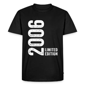 2006 Édition Limitée 20 ans anniversaire - T-shirt Premium bio Homme - noir - Devant - Nico (187cm)