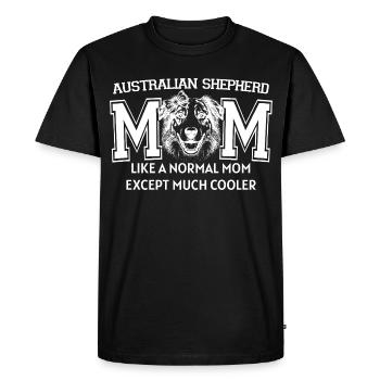 Fière maman australienne amoureuse du berger australien - T-shirt Premium bio Homme - noir - Devant - Nico (187cm)