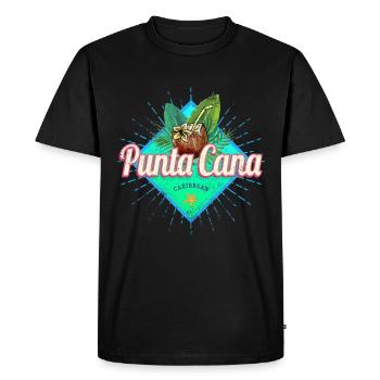 Punta Cana Caribbean en République dominicaine - T-shirt Premium bio Homme - noir - Devant - Nico (187cm)