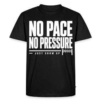 Pas de rythme, pas de pression - T-shirt Premium bio Homme - noir - Devant - Nico (187cm)
