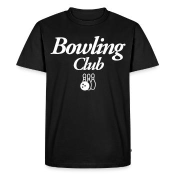 Bowling Club - T-shirt Premium bio Homme - noir - Devant - Nico (187cm)
