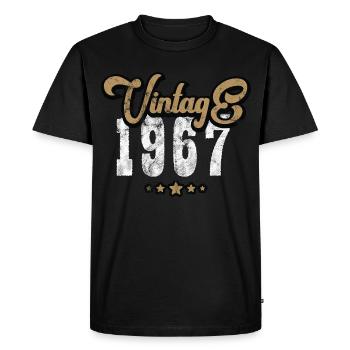 Millésime 1967 - T-shirt Premium bio Homme - noir - Devant - Nico (187cm)