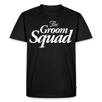 The Groom Squad - Men's Premium Organic T-Shirt - black - Front - Nico (187cm)
