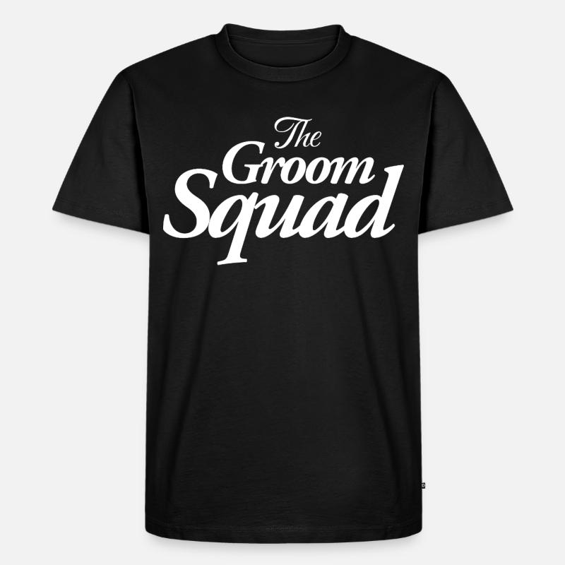 The Groom Squad - Männer Premium Bio T-Shirt - Schwarz