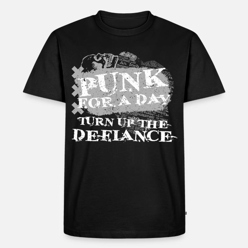 Punk For A Day - Männer Premium Bio T-Shirt - Schwarz